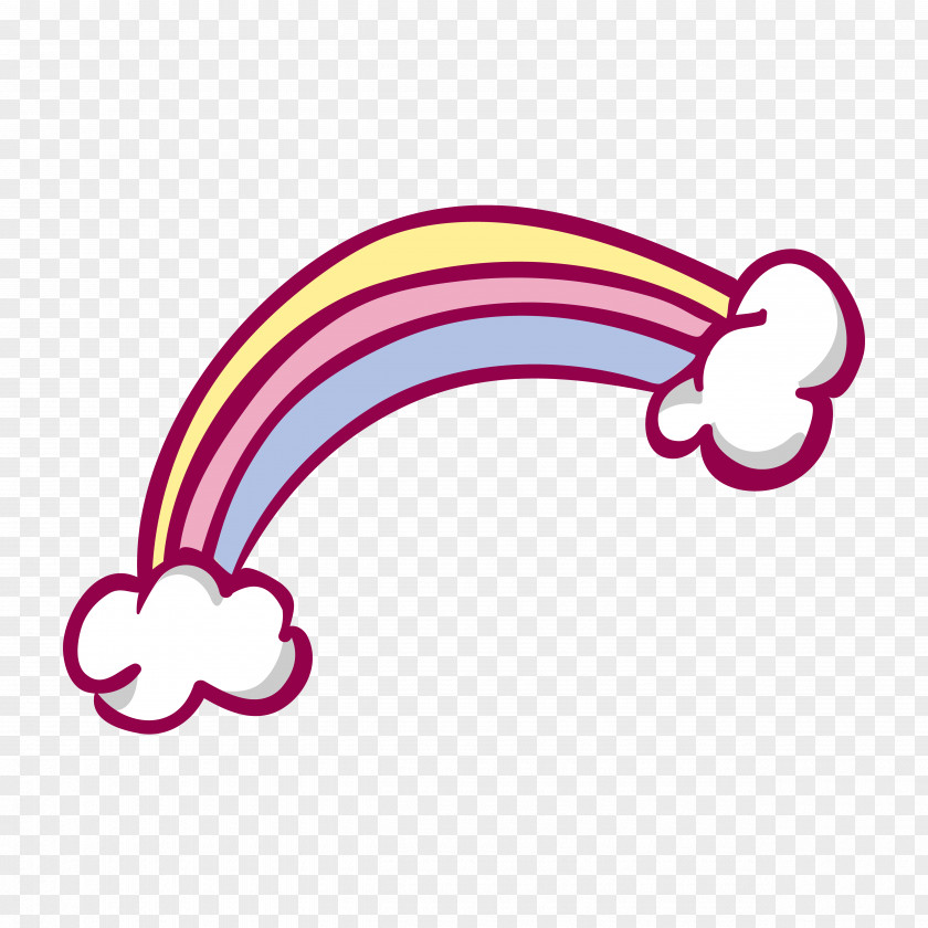 Cartoon Rainbow Color Clip Art PNG