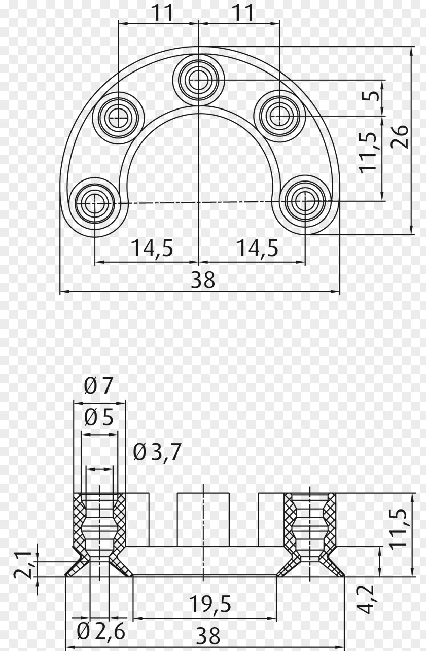 Cup Ring Technical Drawing Floor Plan PNG