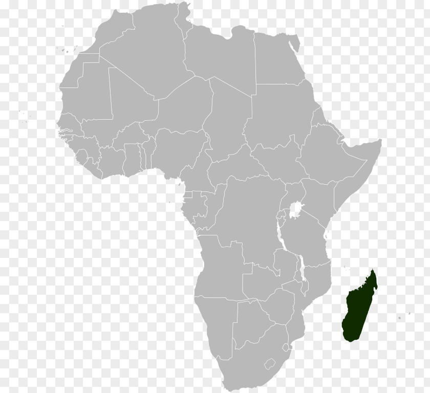 Madagascar Africa Blank Map World PNG