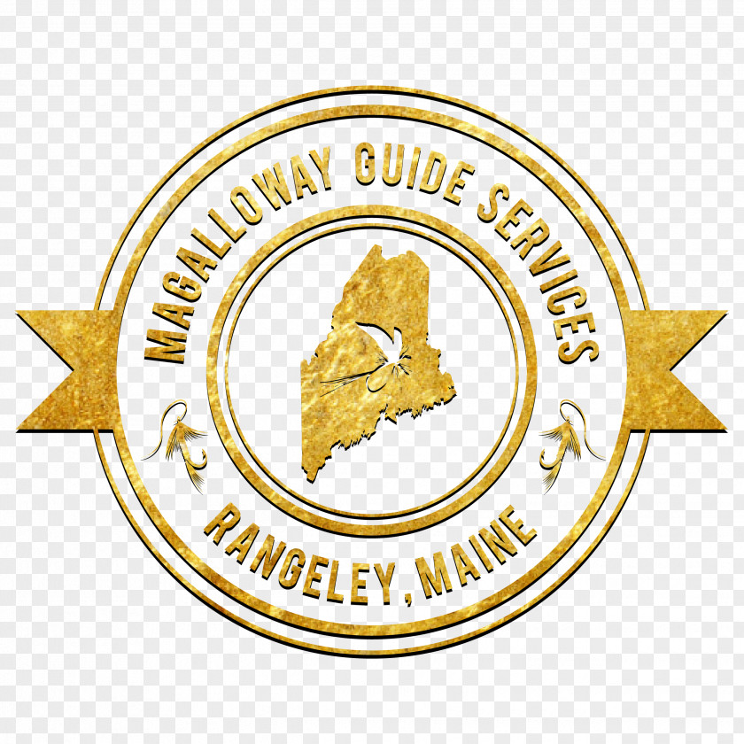 Magalloway Maine Guide Label Fishing PNG