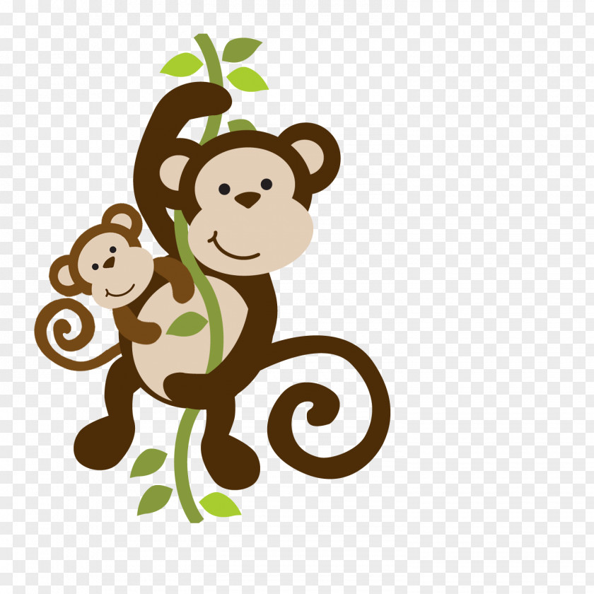 Monkey Wedding Invitation Sock Baby Shower Party PNG