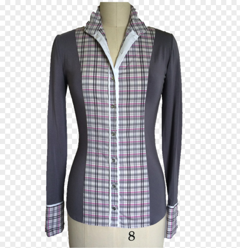 Pink Plaid Tartan Neck PNG