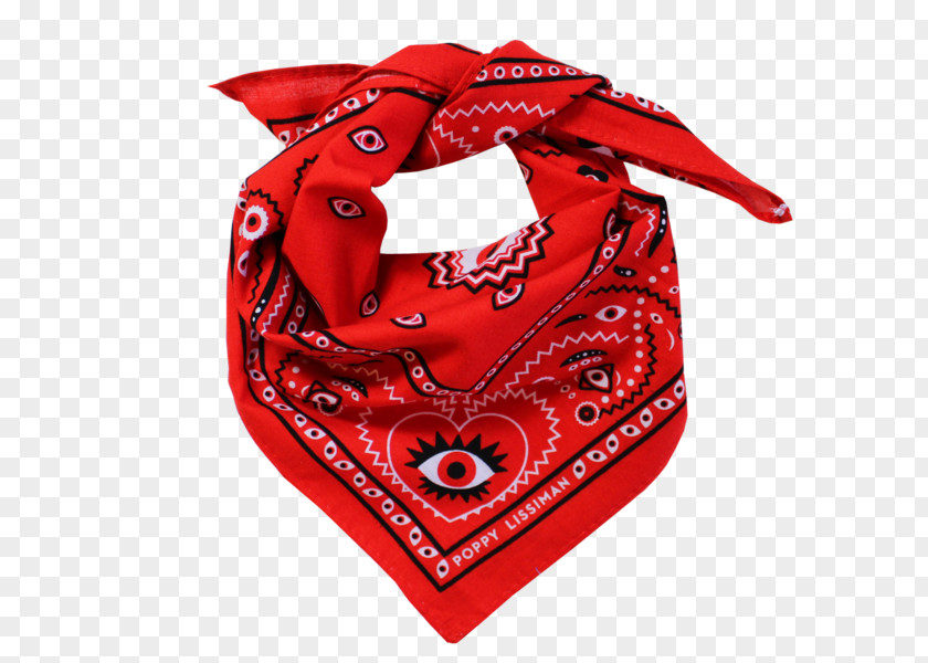 Red Bandana Handkerchief Scarf Sock Headband PNG