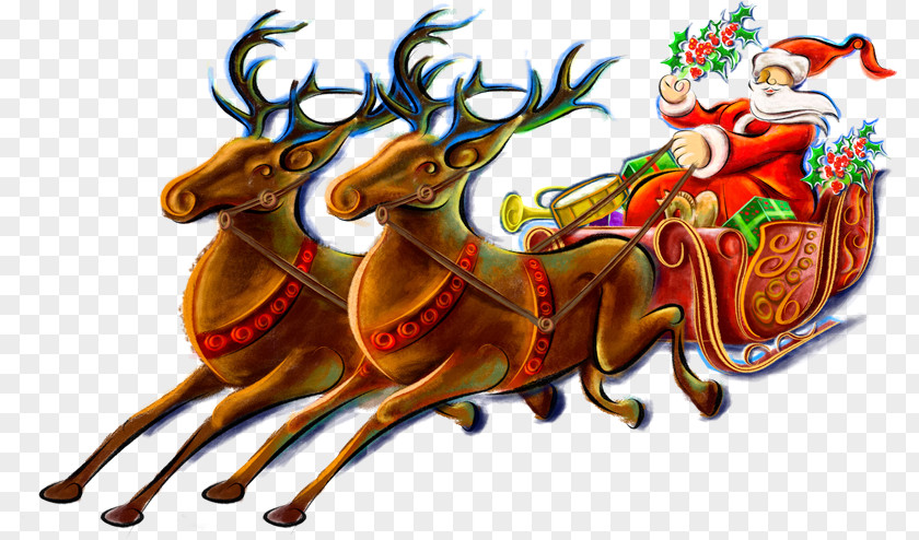 Reindeer Ded Moroz Christmas Ornament Grandfather Clip Art PNG