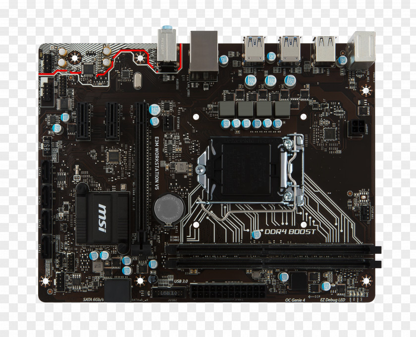 E3 LGA 1151 Motherboard 1150 MicroATX PNG