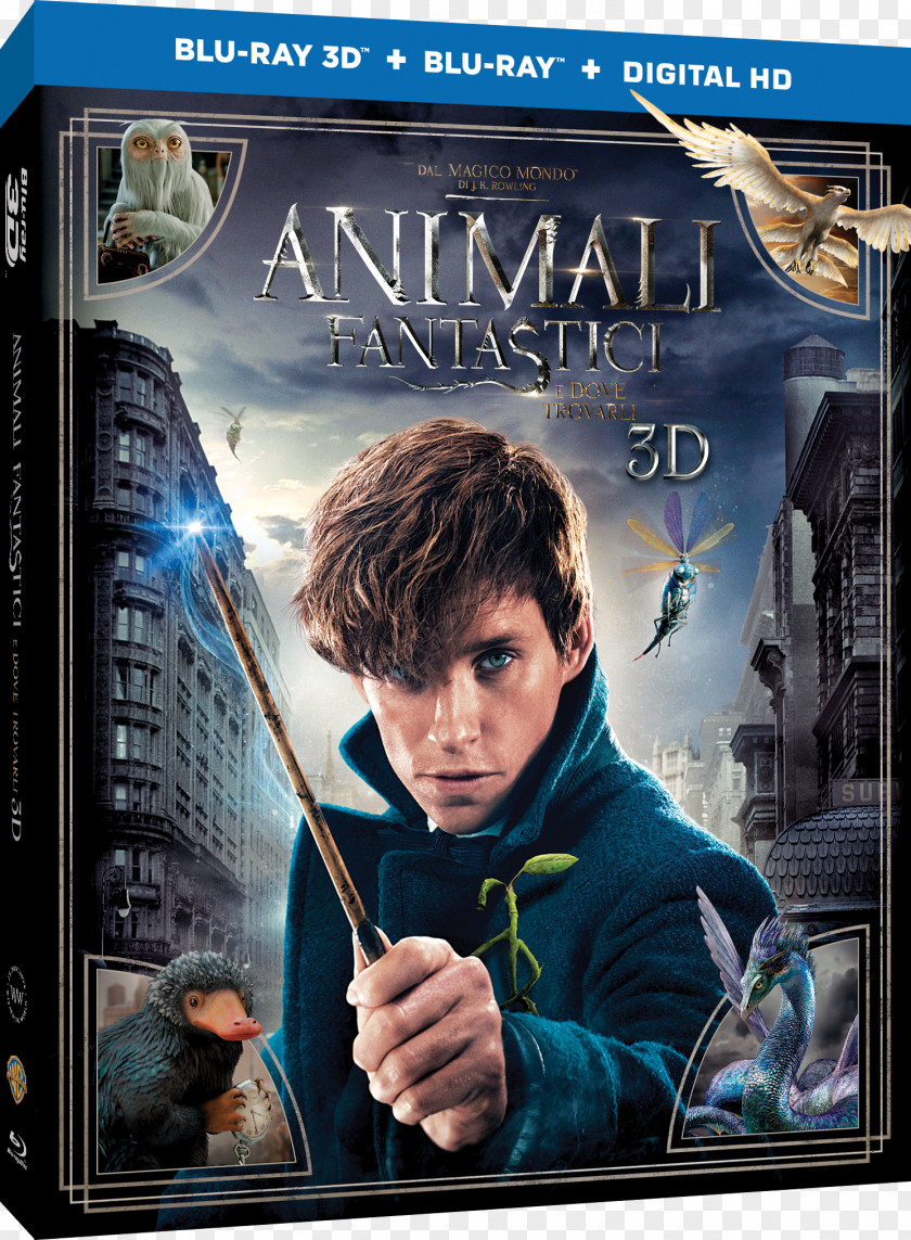 Fantastic Beasts J. K. Rowling And Where To Find Them Blu-ray Disc Ultra HD Newt Scamander PNG