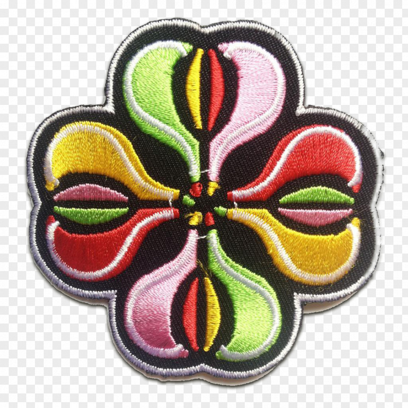 Flower Blume Embroidered Patch Color Tulip PNG