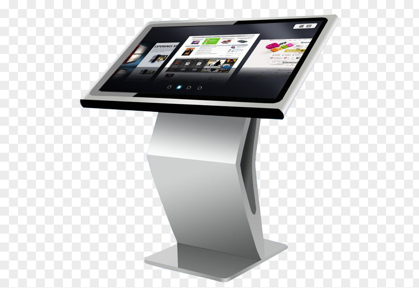 Interactive Kiosks Display Device Touchscreen Advertising PNG