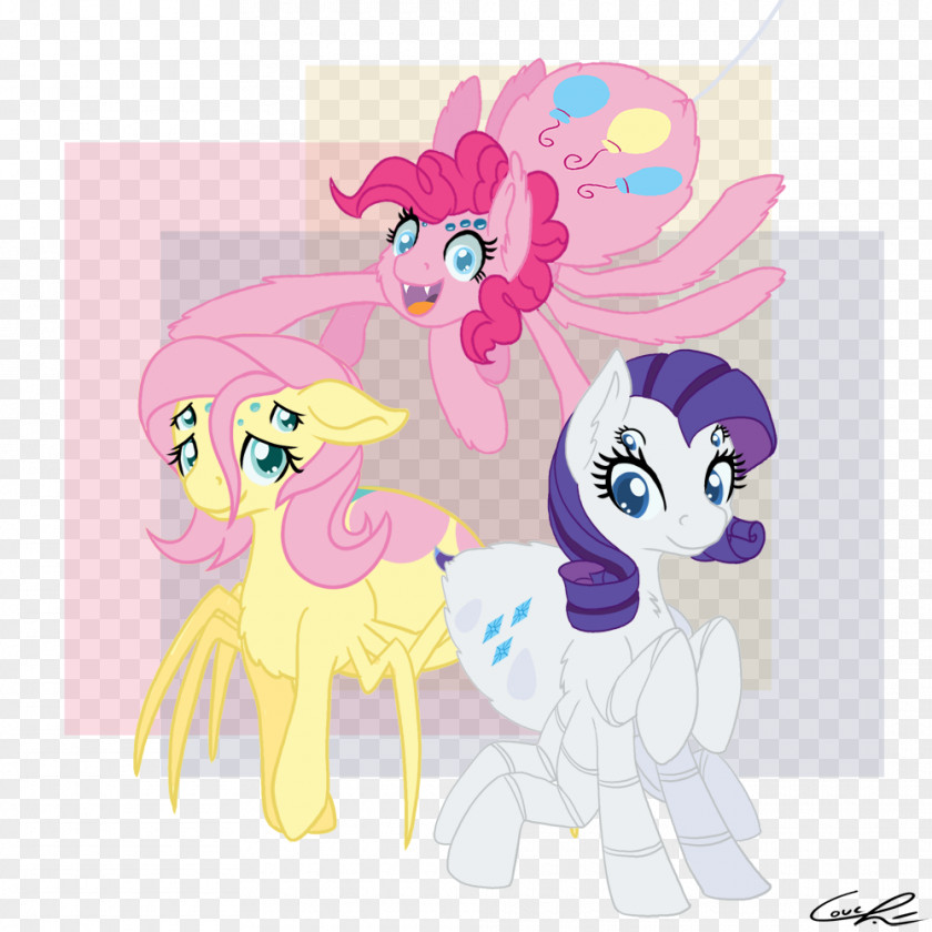 Spider Pony Pinkie Pie Fluttershy Rarity PNG