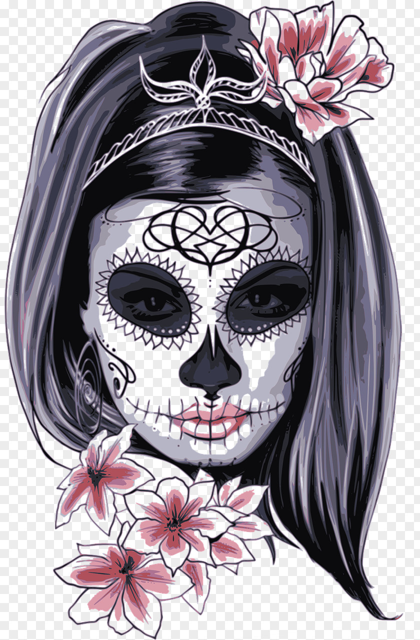 Women's Day La Calavera Catrina Skull Drawing Of The Dead PNG