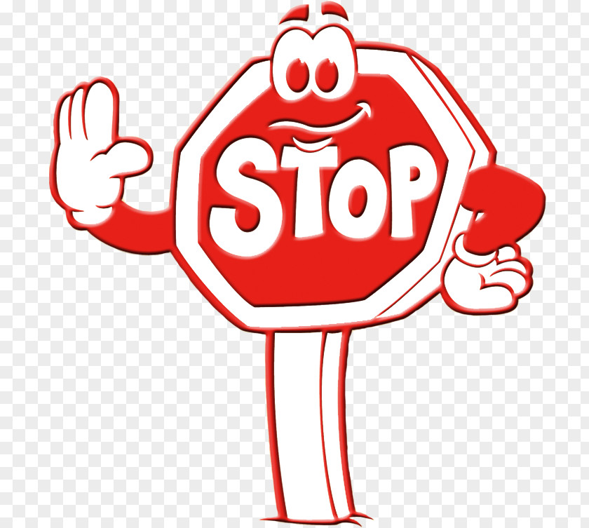 Stopping Stop Sign Clip Art PNG