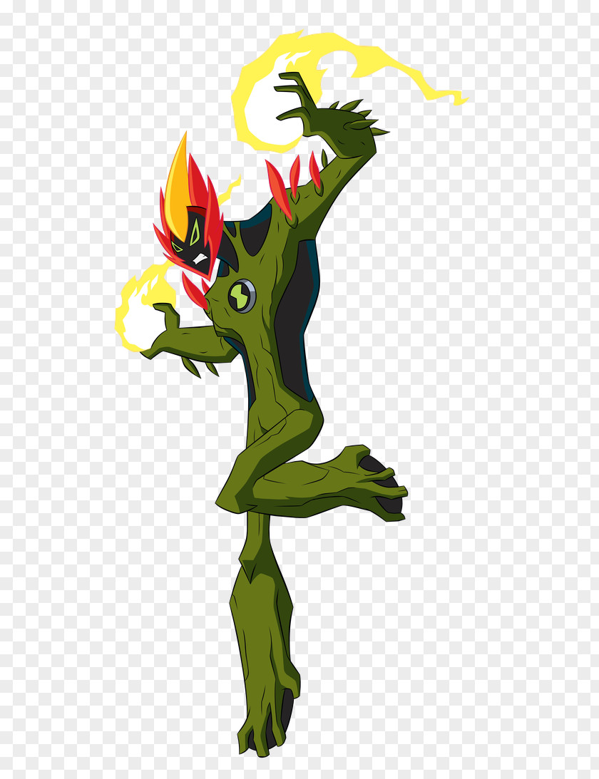 Ben 10 Alien Force: Vilgax Attacks 10: Omniverse The Rise Of Hex Swampfire PNG