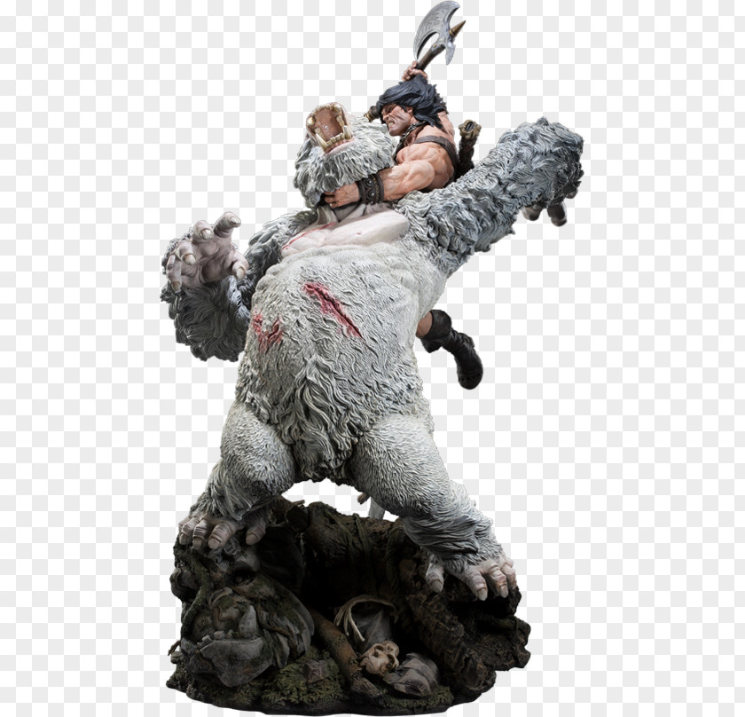 Conan The Barbarian Figurine Diorama Statue PNG