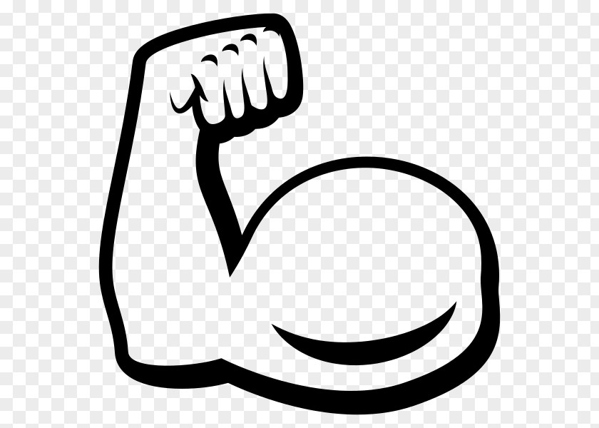 Emoji Muscle Biceps Arm Drawing PNG