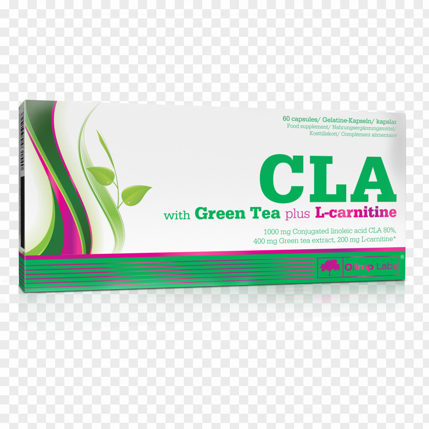 60 Capsules Olimp CLA & Green Tea Plus L-Carnitine60 Conjugated Linoleic AcidGreen Dietary Supplement L-Carnitine PNG
