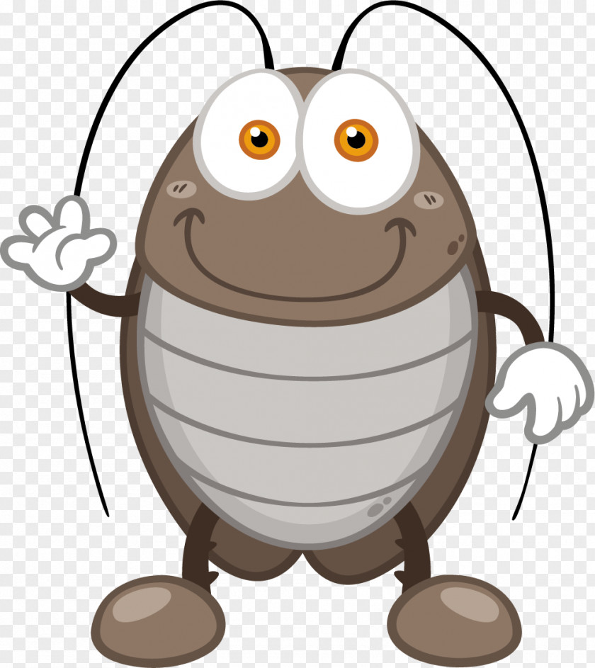 Cartoon Black Cockroach Clip Art PNG