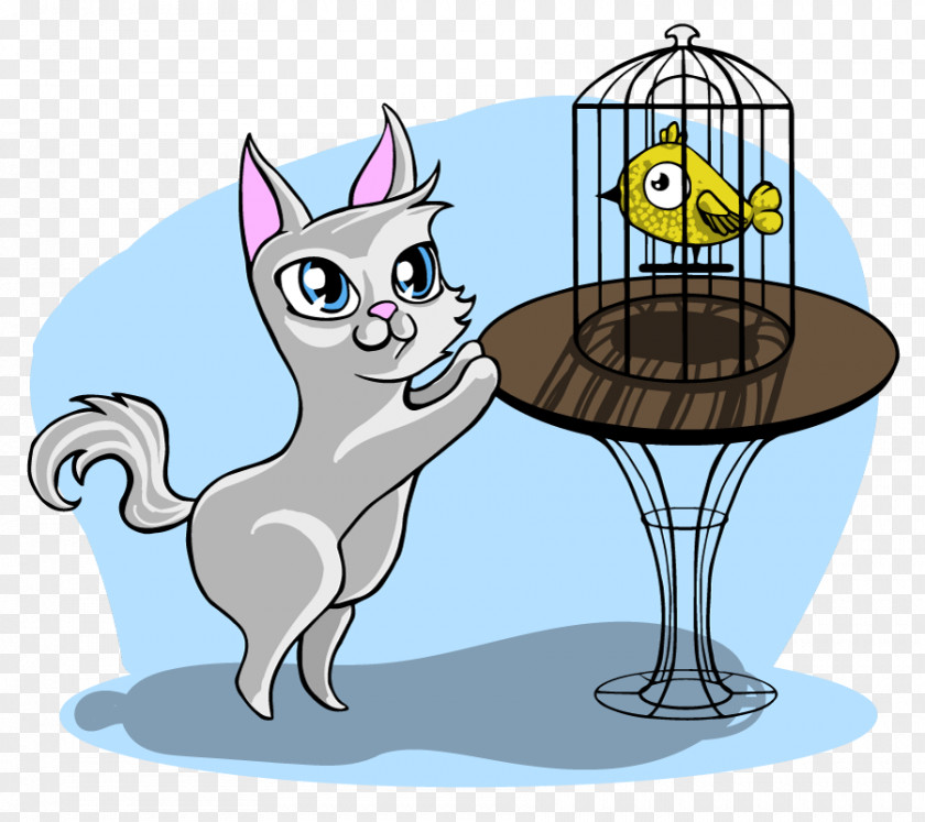Cat Birdcage Clip Art PNG