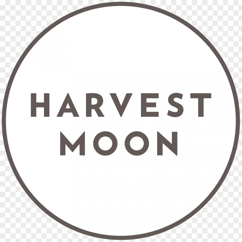 Circle Logo Brand Harvest Moon Font PNG