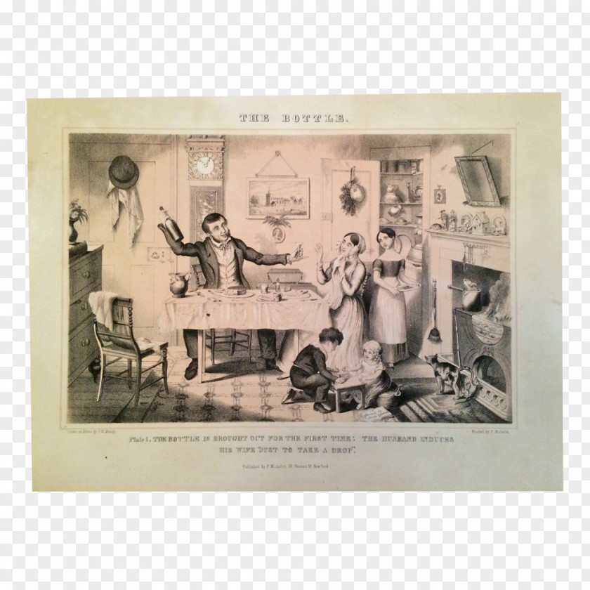 Temperance Movement Alcoholism Printing Photography Giclée PNG