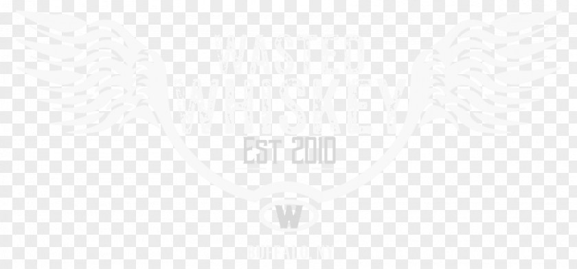 Wasted Brand White Line Art PNG