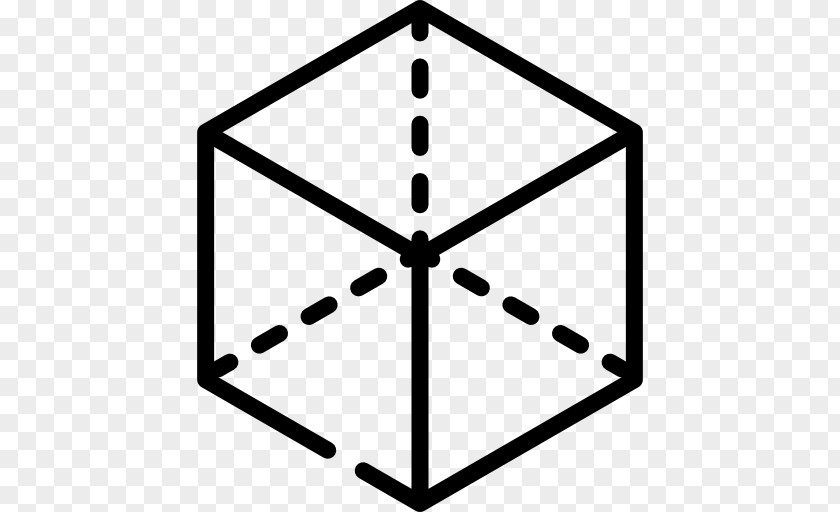3d Stencil Three-dimensional Space Cube Shape Geometry PNG