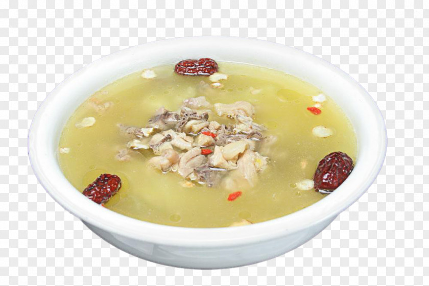 A Bowl Of Stewed Chicken Soup Goji Eintopf PNG