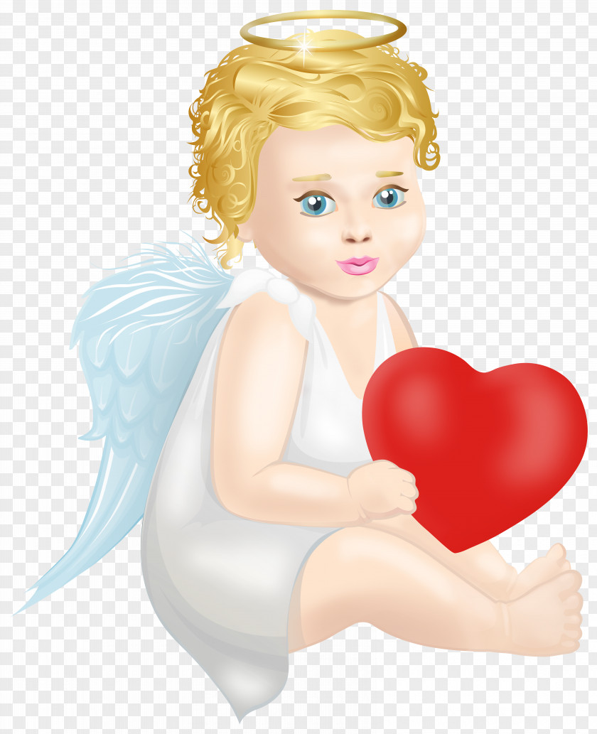 Angel With Heart Clip Art Santa Claus PNG