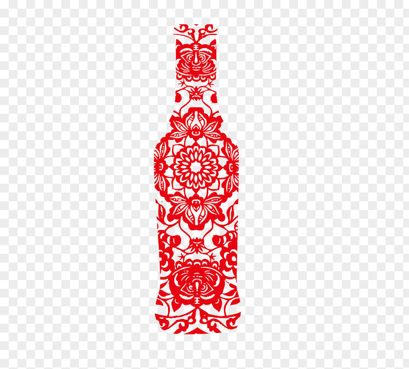 Bottle Cocktail Wine B-52 Margarita Papercutting PNG