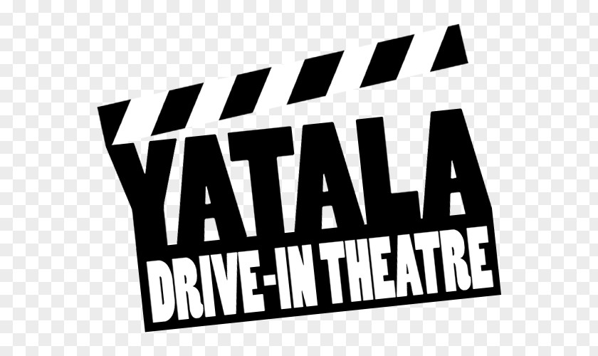 Drive In Theater Logo Brand White Font PNG