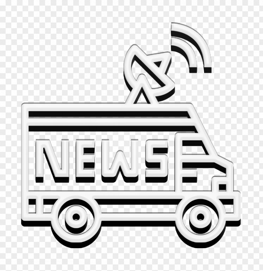 Newspaper Icon Truck Broadcast PNG