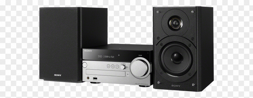 Sony Audio System CMT-SX7B AirPlay High Fidelity Compact Disc PNG