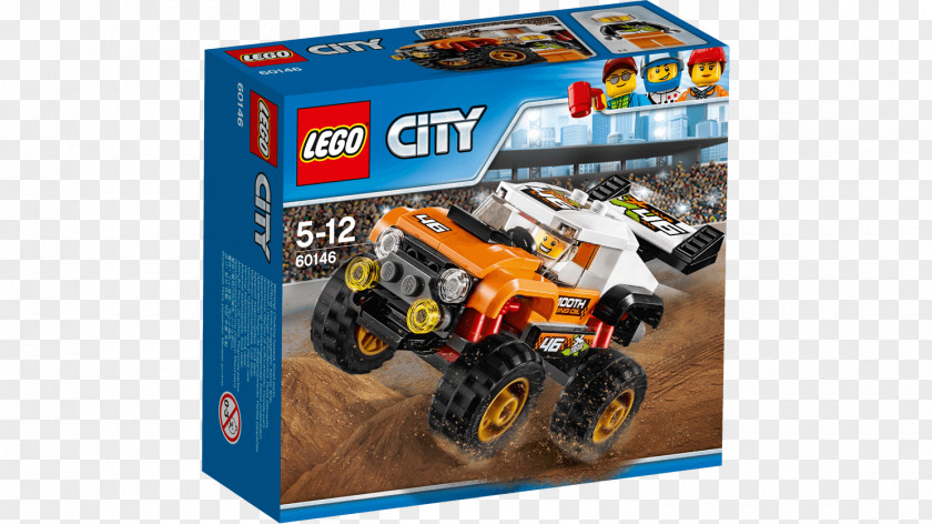 Toy LEGO 60146 City Stunt Truck Lego Block PNG