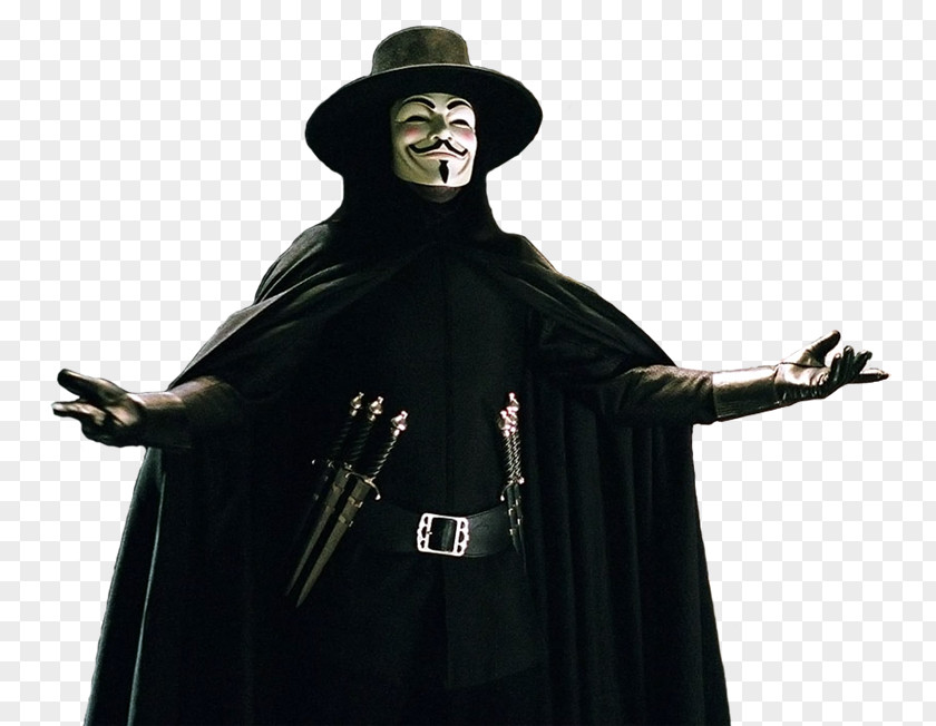 Ua Evey Hammond Guy Fawkes Mask V For Vendetta PNG