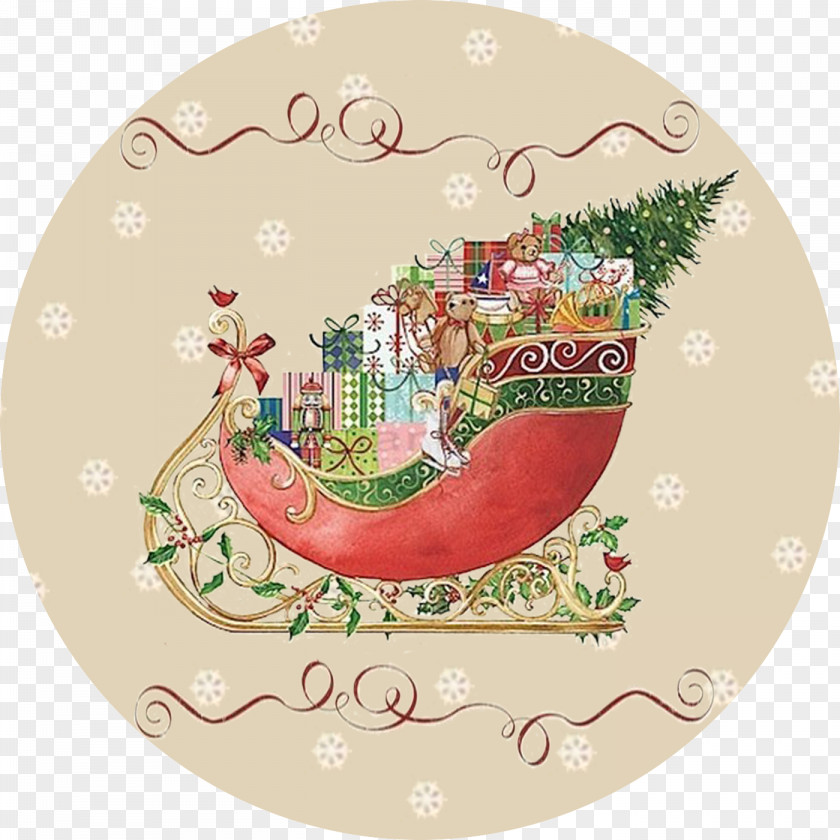 Christmas Vintage Day New Year Card Drawing Image PNG