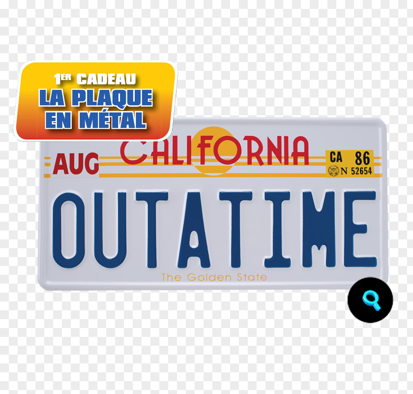 Delorean DeLorean Time Machine Back To The Future Vehicle License Plates Car PNG