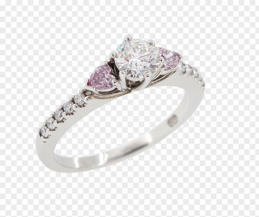 Hand Painted Diamond Ring Wedding Engagement Jewellery PNG