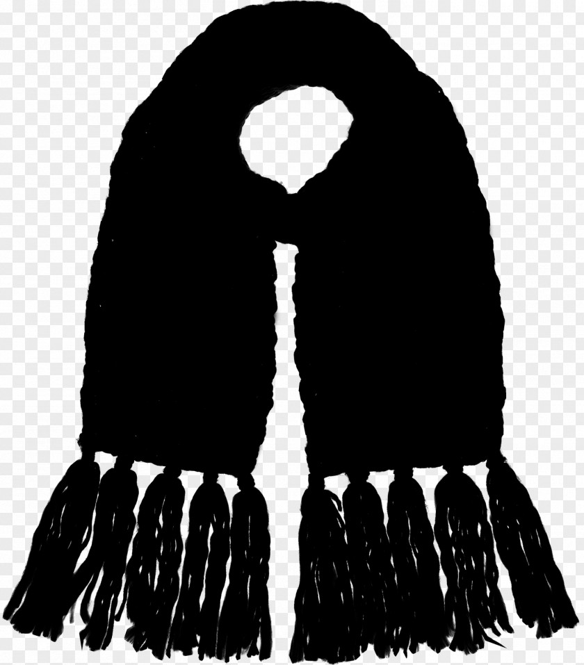 M Scarf Font Black & White PNG