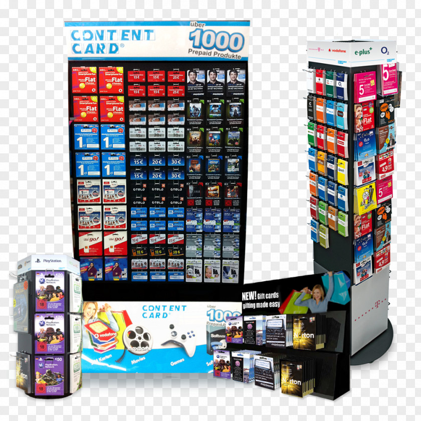 Presentation Cards Display Positioning ContentCard AG Shopping Centre PNG
