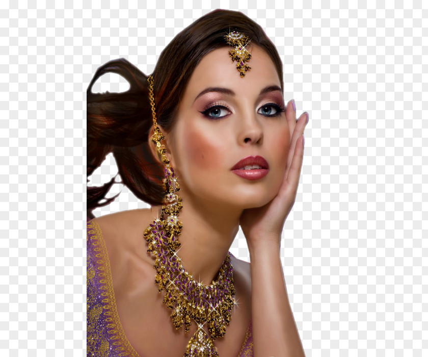 Woman Indian People Earring Fashion PNG