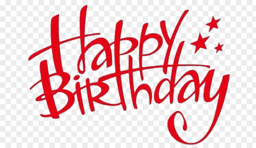 Birthday Clip Art Happy Red Image PNG
