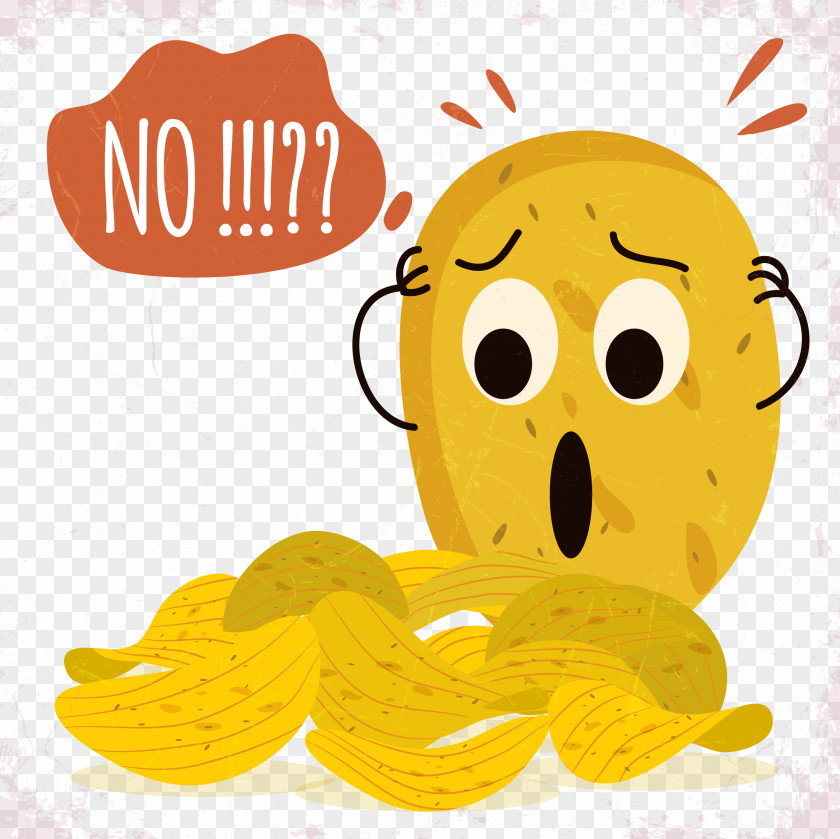 Cartoon Potato Chips French Fries Chip Illustration PNG