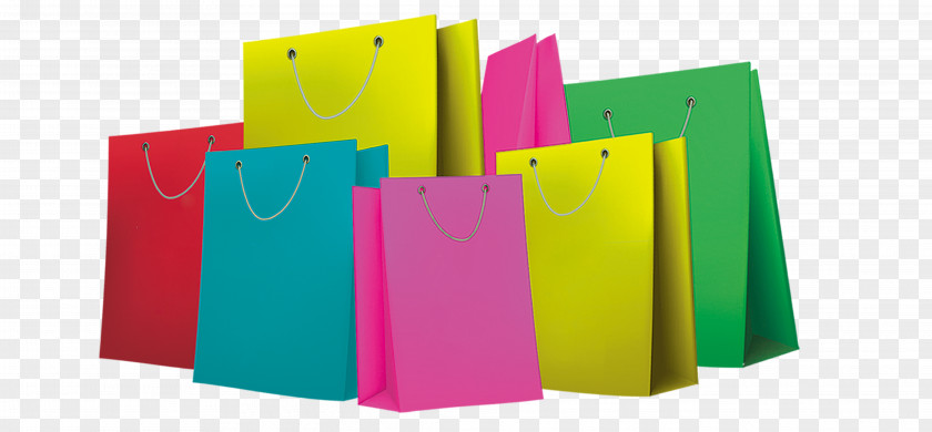 Colored Shopping Bags Paper Bag PNG