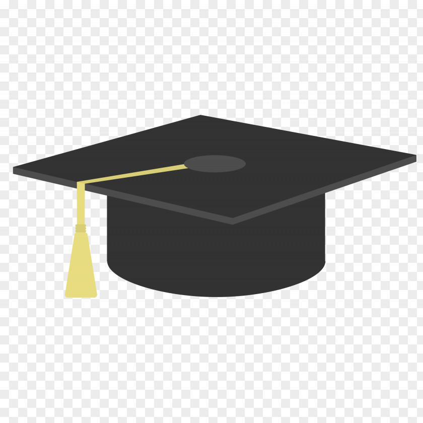 Design Square Academic Cap Flat PNG