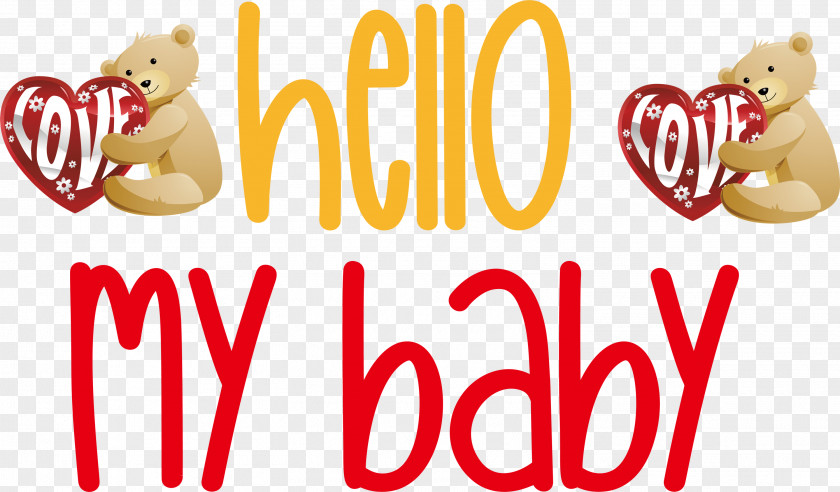 Hello My Baby Valentines Day Quote PNG