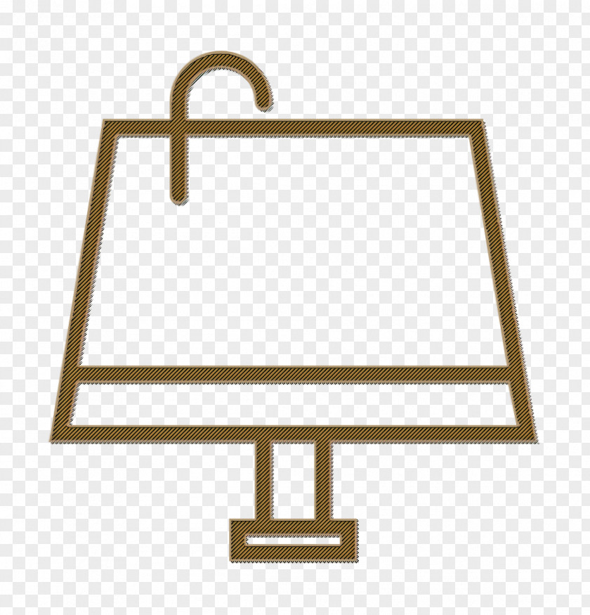 Light Fixture Brass Lamp Icon Essential Set PNG
