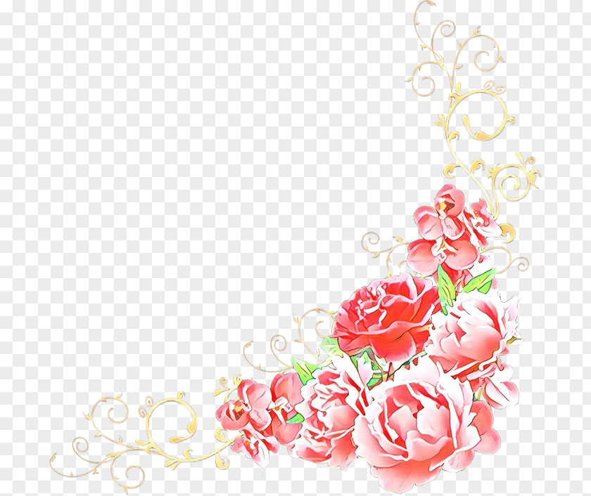 Rose Order Heart Pink Flowers Background PNG