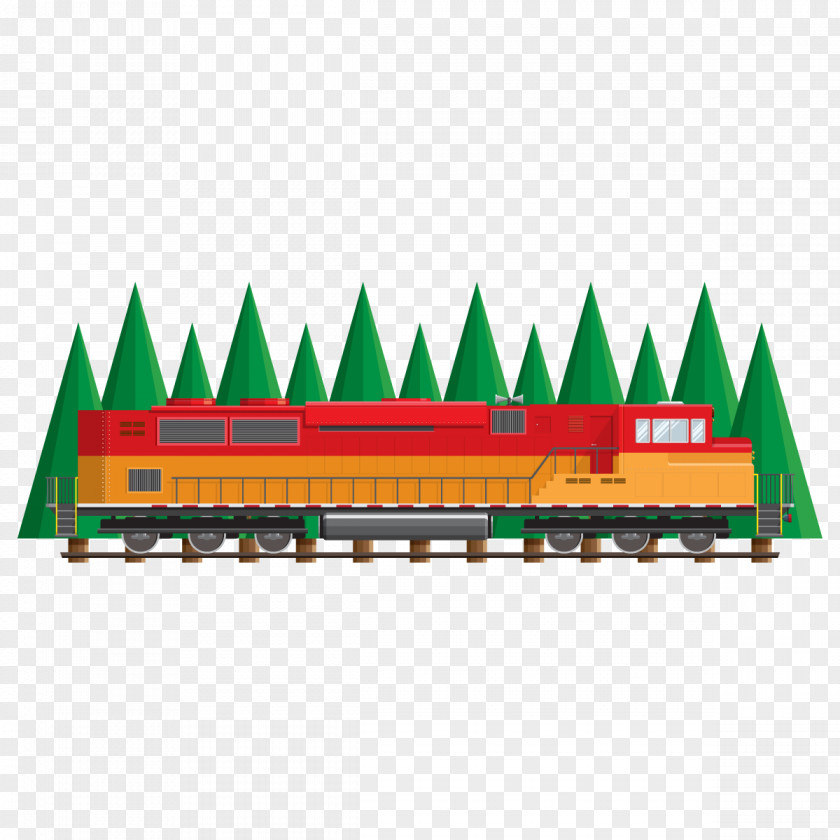 Vector Road Train Euclidean PNG
