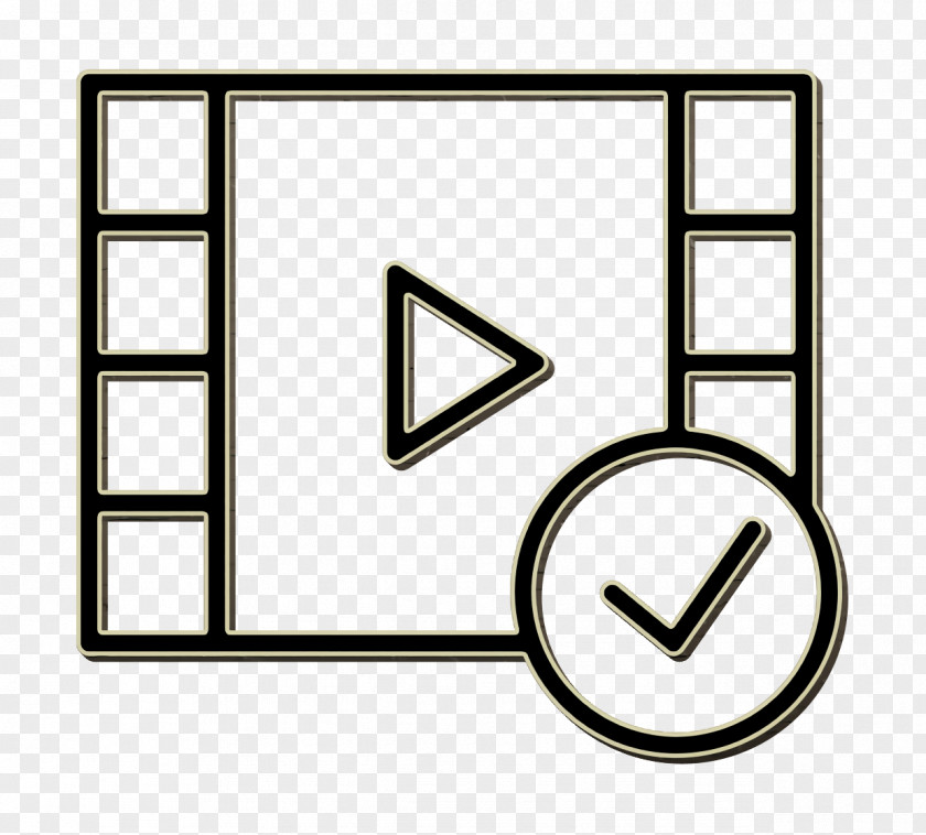 Interaction Set Icon Movie Video Player PNG