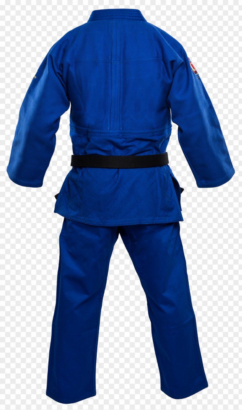 Usa Judo Blue Double Cloth White Judogi PNG