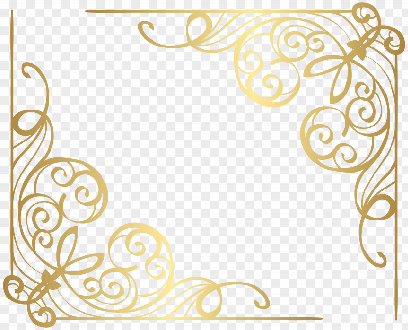 Gold Corner Clip Art PNG